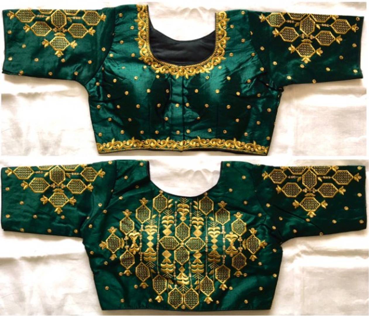 Latest Beautiful Silk Stitched Blouse